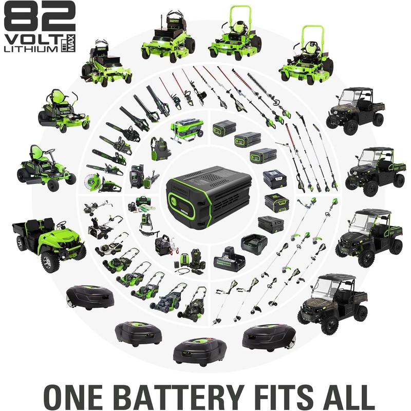 Greenworks 82V 2.5Ah Battery with Bluetooth and Digital Readout