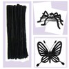 100 Pcs Black Pipe Cleaners Chenille Stem for DIY Crafts,Arts,Wedding,Home,Party,Holiday