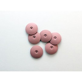 Knife Edge Silicone Wheel Pink Extra FINE PKG 6 Dia 7/8". Jewelry POLISHING Prong & BEZELS