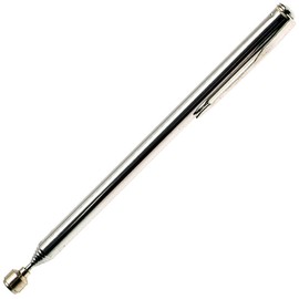ALKAN - Telescopic magnetic pickup/magnetic gripper/magnetic rod/magnetic pen, extendable with clip, length 63 cm, strong tensile force 700 g