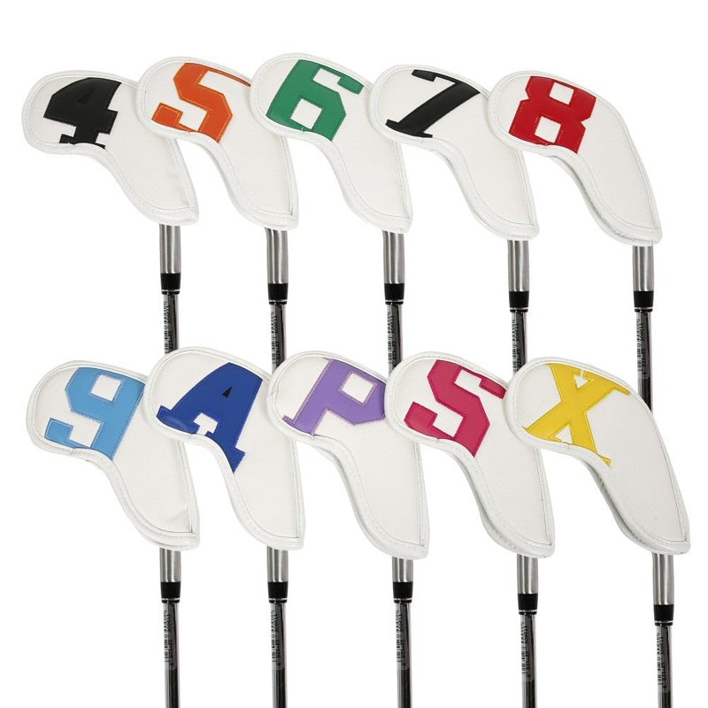 Leather Golf Club Headcovers Irons Set 10 Pcs Club Iron