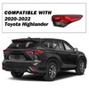 SOCKIR Tail Light Assembly for 2020-2022 Toyota Highlander Rear Outer