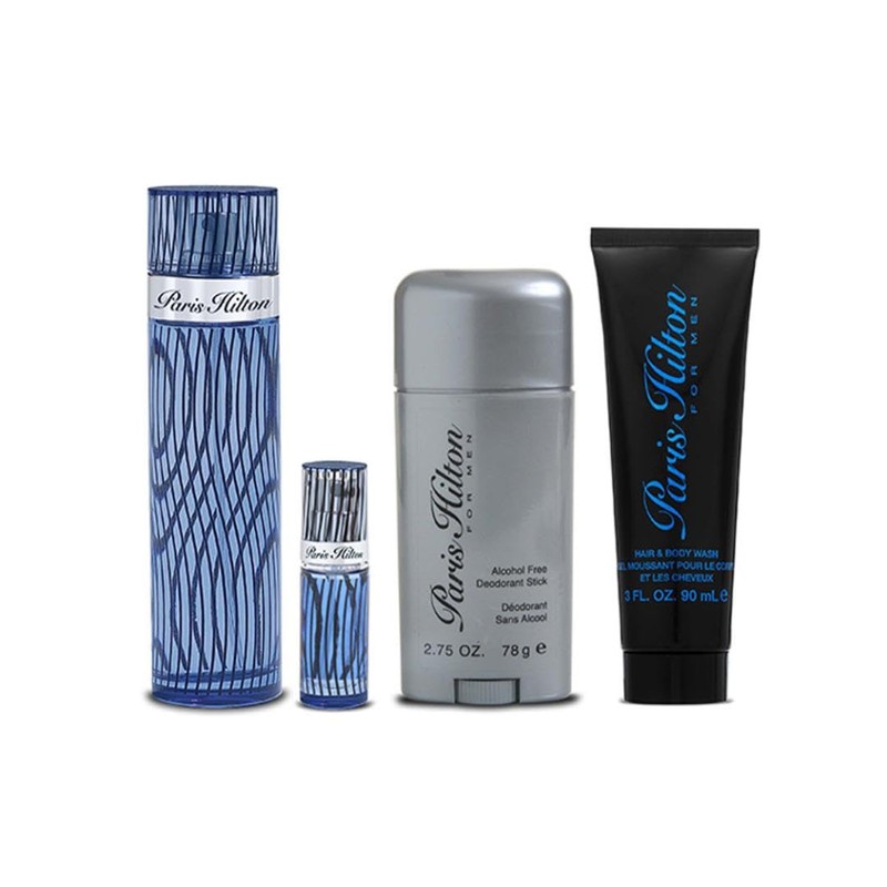 Paris Hilton Eau de Toilette Cologne for Men 4 PC