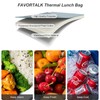 FAVORTALK Insulated Lunch Bag Portable Cool Bag for Adults Waterproof