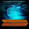 Pair of Hard Saddlebag Latch Cover Reflectors for FLHT FLT