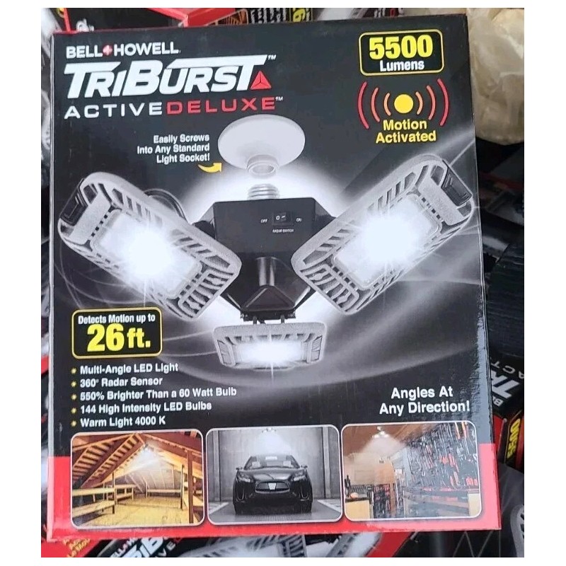 Bell+Howell TriBurst 5500 Lm. LED Active Motion Sensor Light Model