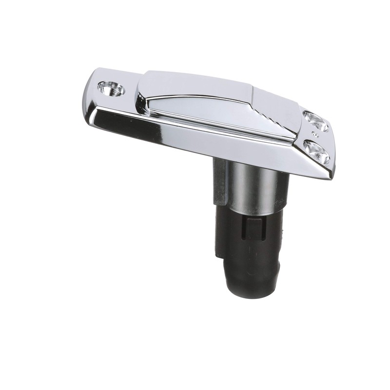 Attwood 911339-7 Rectangle 2-Pin Base for 12-Degree Angled Light Pole,