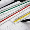 1 PCS Architectural Triangular Scale Ruler Metric Standard 300mm for