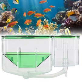Leopacat Breeder Box for Fish Tank, Breeding Transparent Aquarium Little Hatching Tanks Double Layer Isolation Hatchery Incubator Injured Small Shrimp Nursery Tank Divider Safe Separation