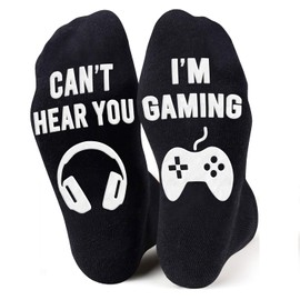 Gamers Gifts for Men, Boys - Gifts for Gamers - Gaming Socks, Stocking Stuffers for Men, Boyfriend, Son Gaming Novelty Socks