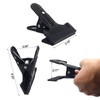 2 Pack 4-1/4" Heavy Duty Spring Clamps Clips, Black Metal
