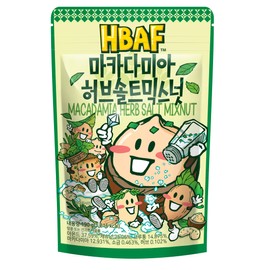 HBAF Macadamia Herb Salt Mixed Nuts – Premium Blend of Macadamia, Almonds, Cashews & Crunchy Croutons, Savory & Nutty Snack, 190g (6.7oz)