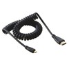 ChenYang Micro HDMI Male to HDMI Male Stretch Spring Cable