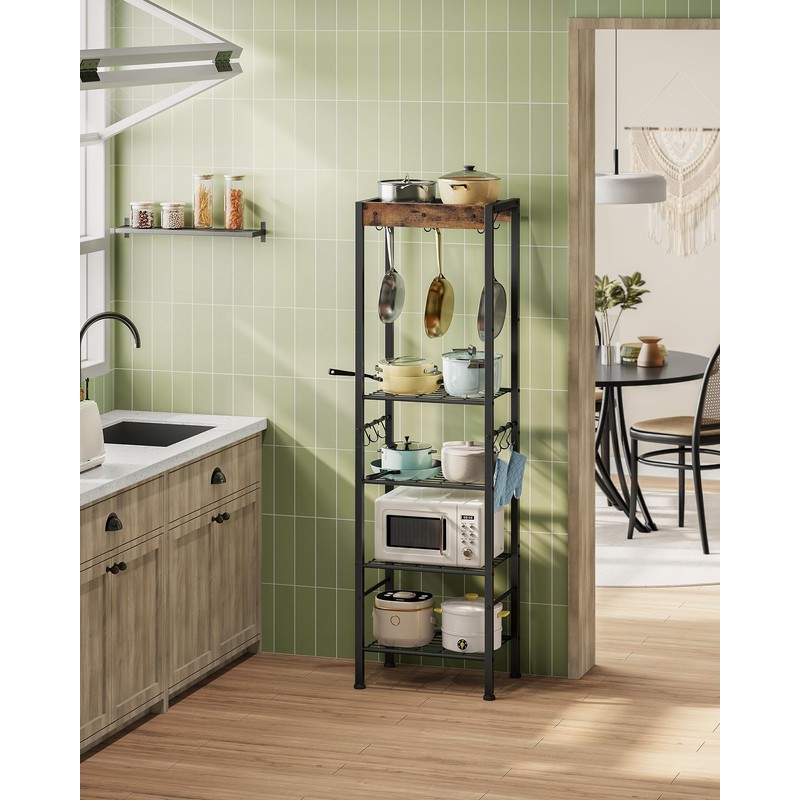 CHOEZON 5-Tier Pot Rack, Floorstanding Pots and Pans Organizer, Kitchen