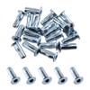 Keadic 20Pcs M4 Multi-Grip Rivet-Nut Pre Bulbed Threaded Inserts, Zinc