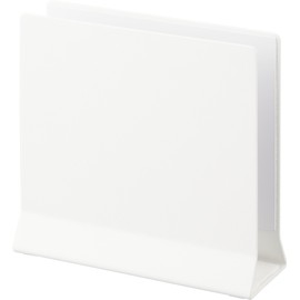 Yamazaki 4498 Slim Laptop Stand, White, Approx. W 6.3 x D 2.2 x H 6.0 inches (16 x 5.7 x 15.2 cm), Tower Tower Laptop Storage, Vertical Placement, Space Saving