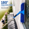 2-in-1 Window Cleaning Kit with Bucket, Extension Pole & Squeegee