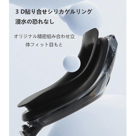 [ALLVD] Swimming Goggles Adjustable Size Fits Men and Women Waterproof Anti-Fog