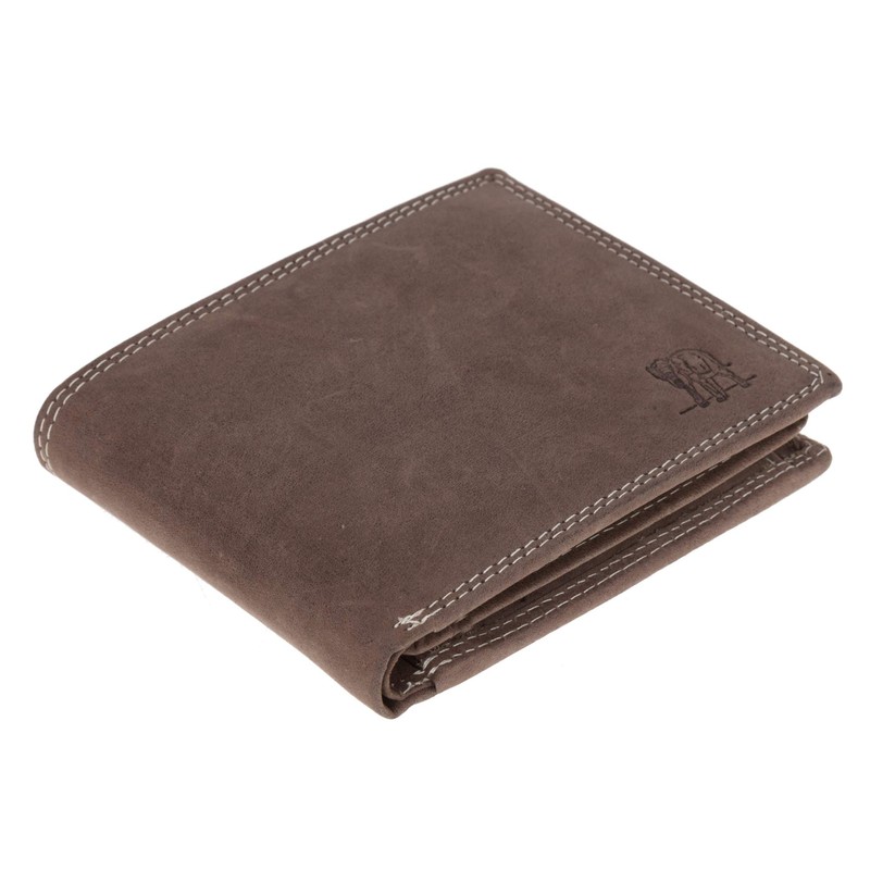 Hunter Men's Leather Wallet + Key Case, Landscape Brown, purse