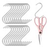 Pack of 20 S Hooks Stainless Steel - Hooks for