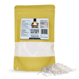 Cinta - Balinese Kusamba Sea Salt, Hand-Harvested Sea Salt from Bali, All-Natural Small Crystal Sea Salt With No Additives or Refining, Natural Salt for Cooking, Snacks, and More, 5.3 oz