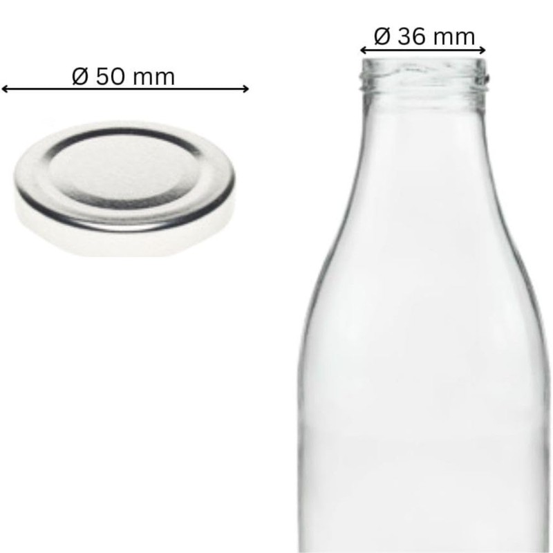 mikken TO48 Twist-Off Replacement Lid for Milk Bottles and Juice