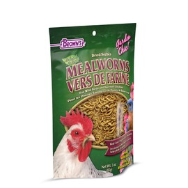 F.M. Brown's 3 oz. Garden Chic! Dried Mealworms for Wild Birds & Chickens