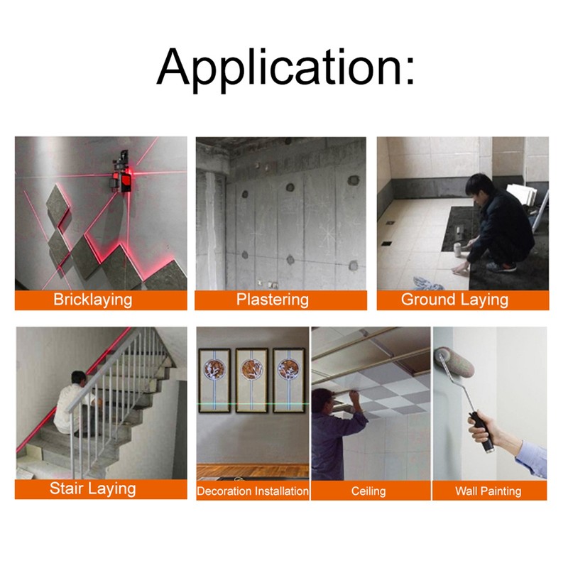 High Accuracy Automatic Infrared 2 Lines Horizontal Vertical Self Leveling