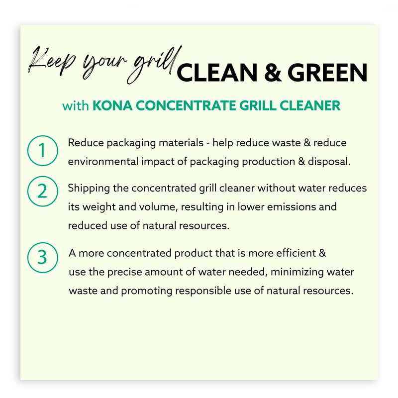 Kona Best Grill Cleaner Concentrate for Outdoor Grill