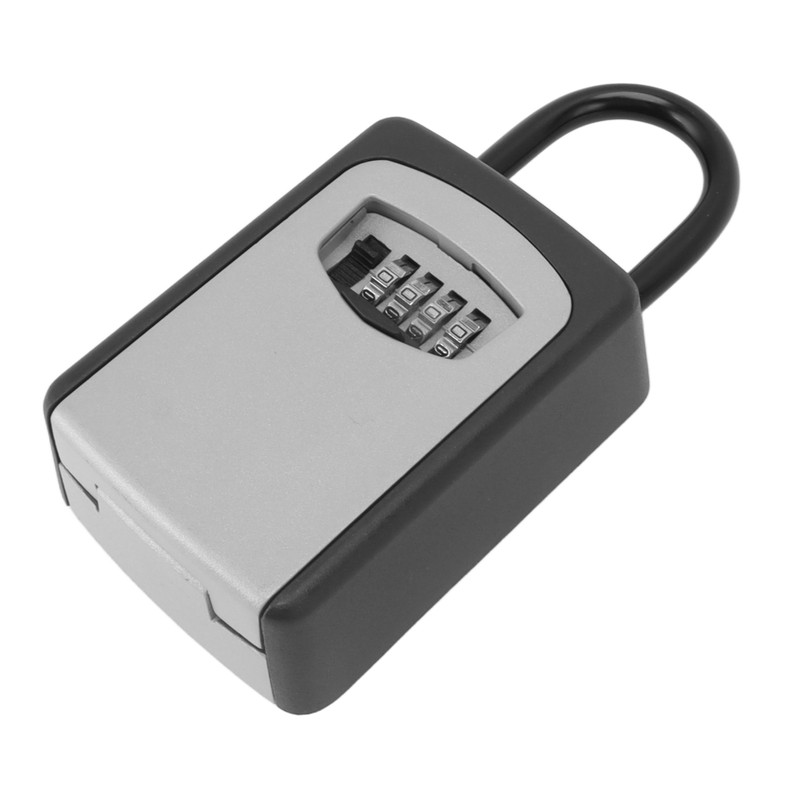 Key Lock Box Large Capacity Wall Mounted Resettable 4 Digit