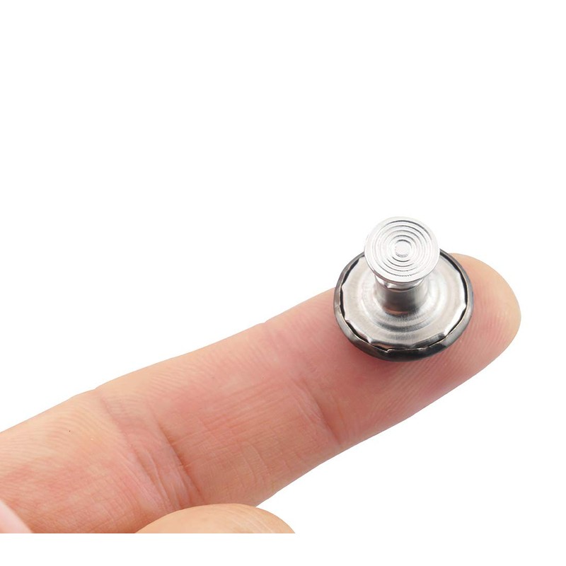 ALLinONE Vintage Brass Jeans Button Replacement Suspender Button (Black -