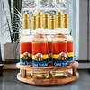 Acacia Wood Rotating Coffee Syrup Organizer, 7 Bottle Coffee Syrup