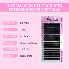 Blister Extensiones De Pestañas U-shaped Shape Mink Yy Lash
