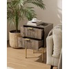 Aienvey Night Stand, Modern Nightstand with Drawers, Bedside Table, Gold