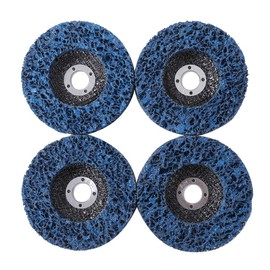 Honesty Mouth Disc Grinder, Polishing Disc, 3.9 inches (100 mm), Rust Removal, Polishing, Grinding, Paint Removal, Frosted, Rust Removal, Sander Grinder, Cleaning Disc (08: Very Hard (Set of 4)
