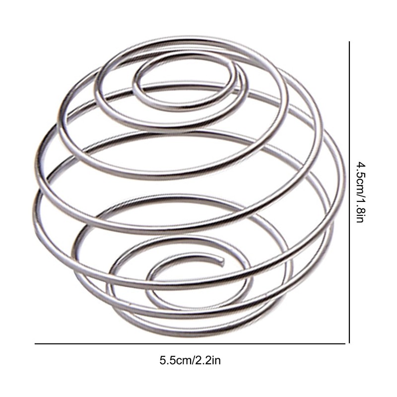 Luckious 2PCS Stainless Steel Bottle Mixer Ball, Wire Whisk Ball
