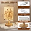 Imvertu Western Cowboy Bedside Table Lamp for Bedroom with USB