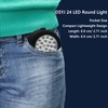 DSYJ 24 LED Round Magnetic Work Light Torch With Integral