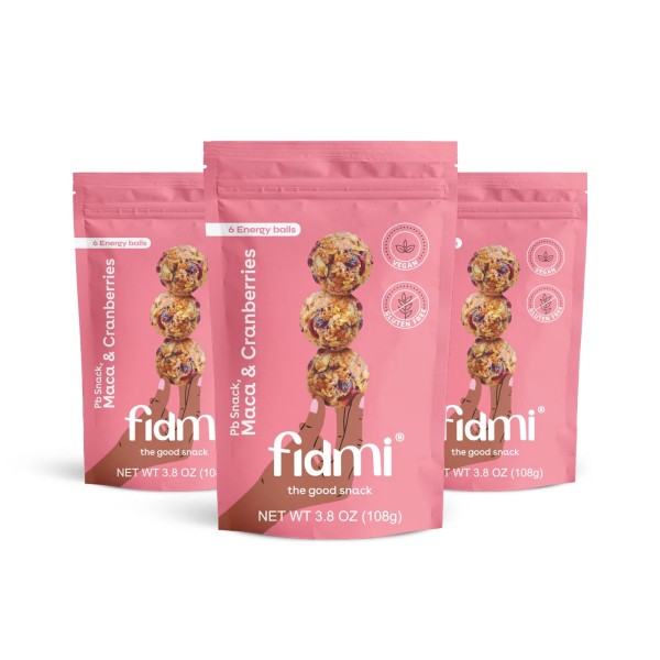 Fidmi Snack Protein Energy Balls Cranberries & Maca | VEGAN