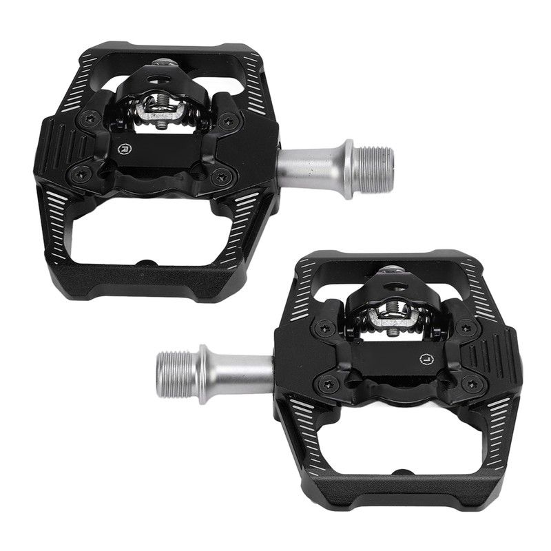Dual Function Bicycle Pedal Flat Clipless Cleats 3 Sealed Bearings