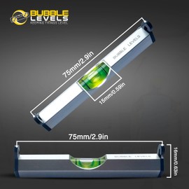 2 pcs Hanging Bubble Line Level for Building Trades, Engineering, Surveying, Metalworking and Other Equipment Measure (Yellow) (Aluminium)