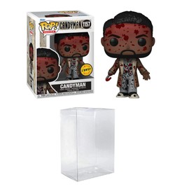 Funko Pop! Movies: Candyman - Candyman Blood Splattered Chase Bundled with EcoTEK Pop Protector