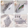 SLEEKEE 1 Piece Grey Shark Pencil Case, Cute Shark Pencil