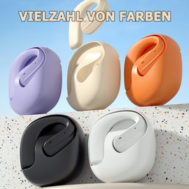 Open Ear Kopfhörer Bluetooth kabellos Sport Luftleitung Knochenschall Kopfhörer schnurlose Ohrhörer mit Bügel Air Bone Conduction Headphones Earphones für Laufen Radfahren Gym Wireless Earbuds