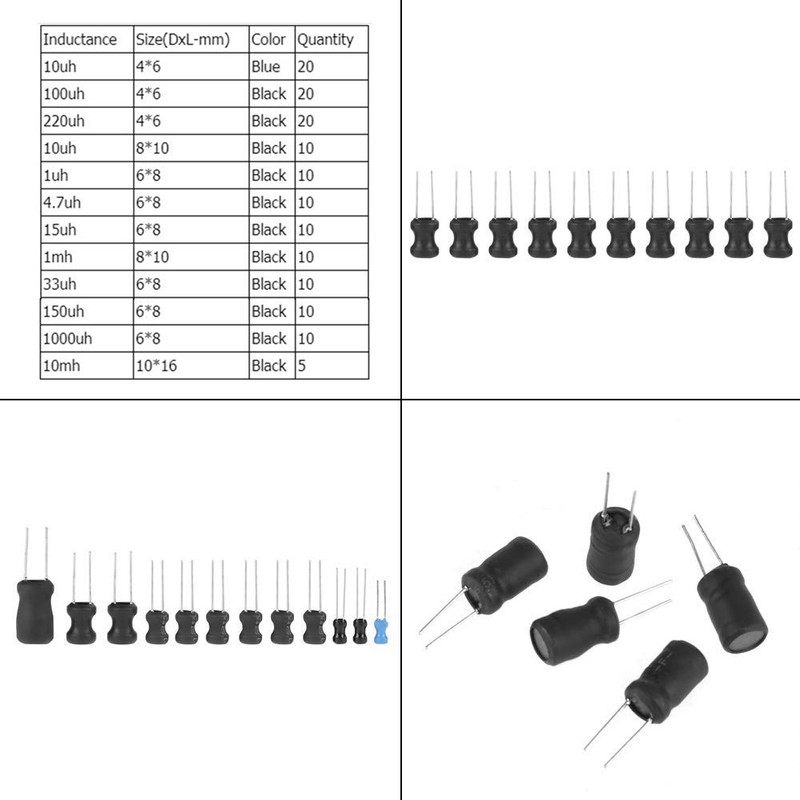 Acogedor Inductor Coil, Inductor, Electronic Circuit, Storage Case Included, Operating