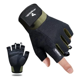 ATERCEL Training Gloves [Grip Assistance, Blister Prevention, Excellent Breathability] Lycra Stretch Material, Weightlifting, Cycling, Gym Training, Muscle Training Gloves, Men's and Women's