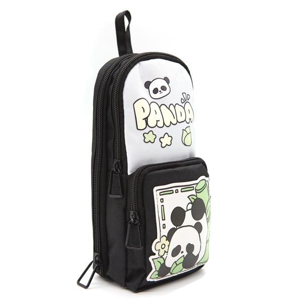 LJCZKA Large Capacity Panda Pencil Case for Girls Boys, Cute