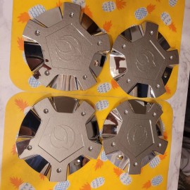 Menzari New Menzari Chrome Custom Wheel Center Caps # C115-1 set of 4 caps