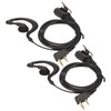 Two Way Radio Earpiece Universal K Head 2 Pin Electroplating