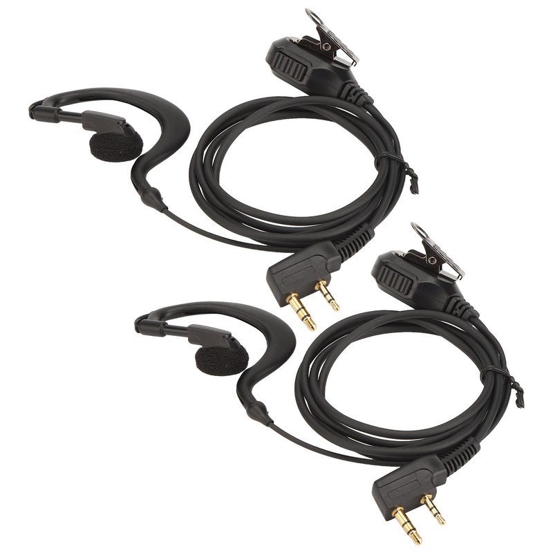Two Way Radio Earpiece Universal K Head 2 Pin Electroplating